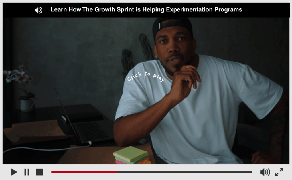 The Growth Sprint is a Workshop for SaaS business with experimentation programs